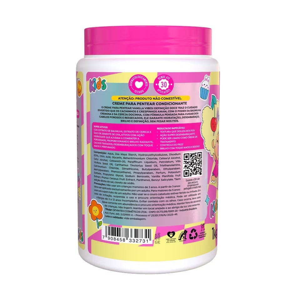 Crema para Peinar Kids Vanilla Vibes! 1kg