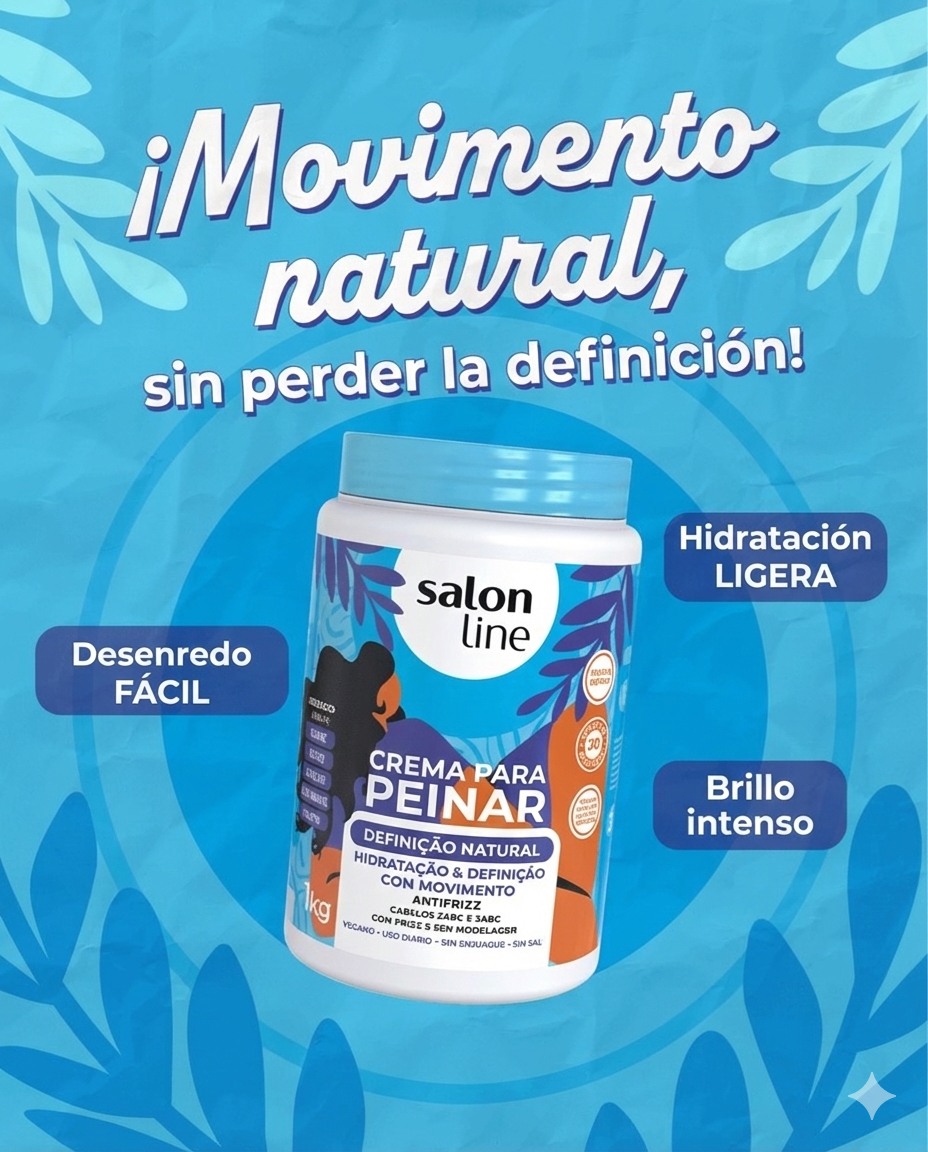 Crema Para Peinar Definição Natural 1kg