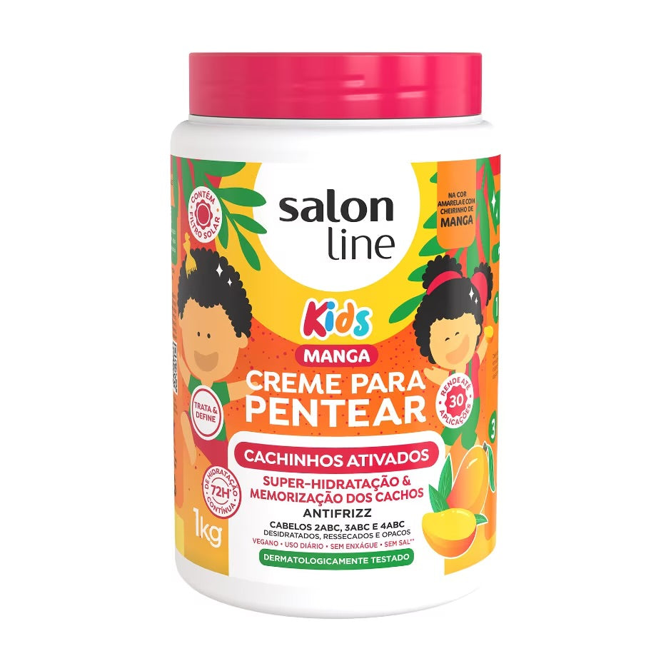 Crema para Peinar Manga Kids Cachinhos Ativados 1kg