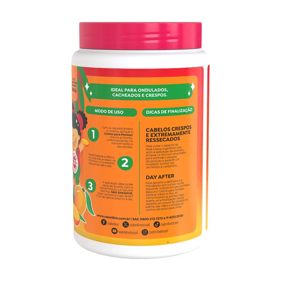 Crema para Peinar Manga Kids Cachinhos Ativados 1kg