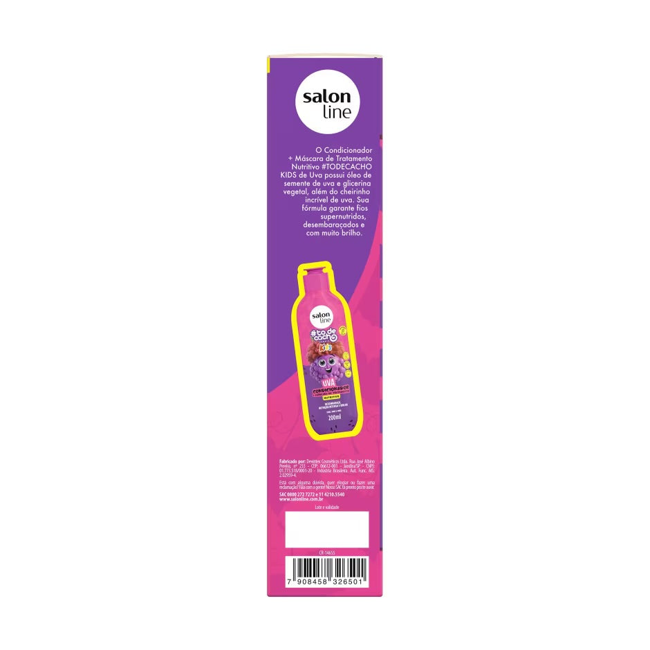 Kit Shampoo y acondicionador Uva #todecacho Kids