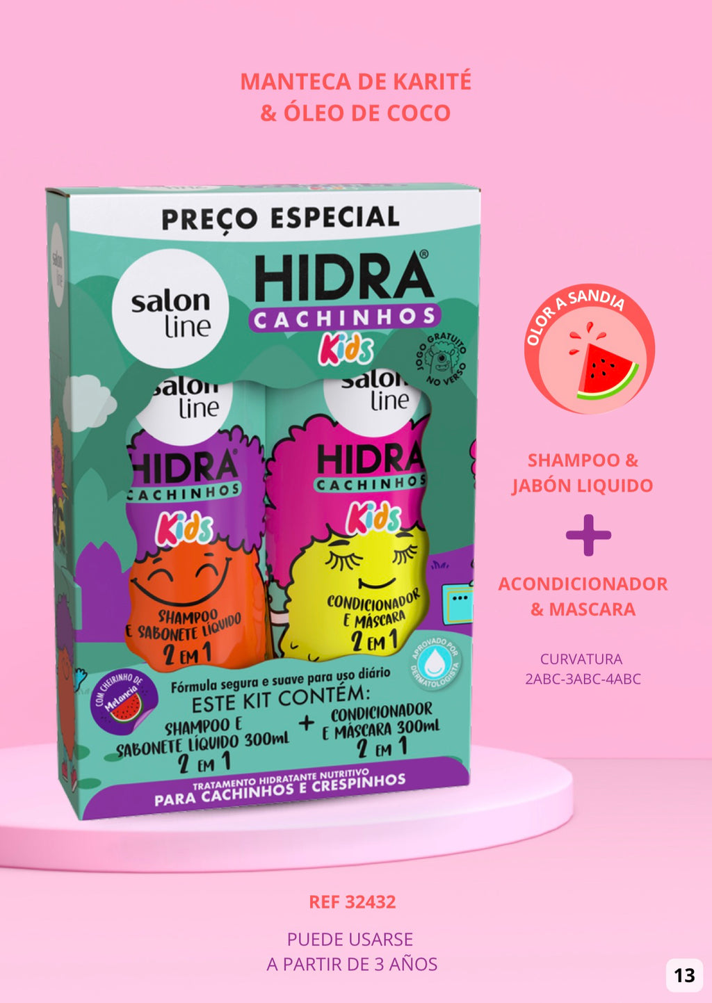 Kit Hidra Kids Salon Line 2 Piezas