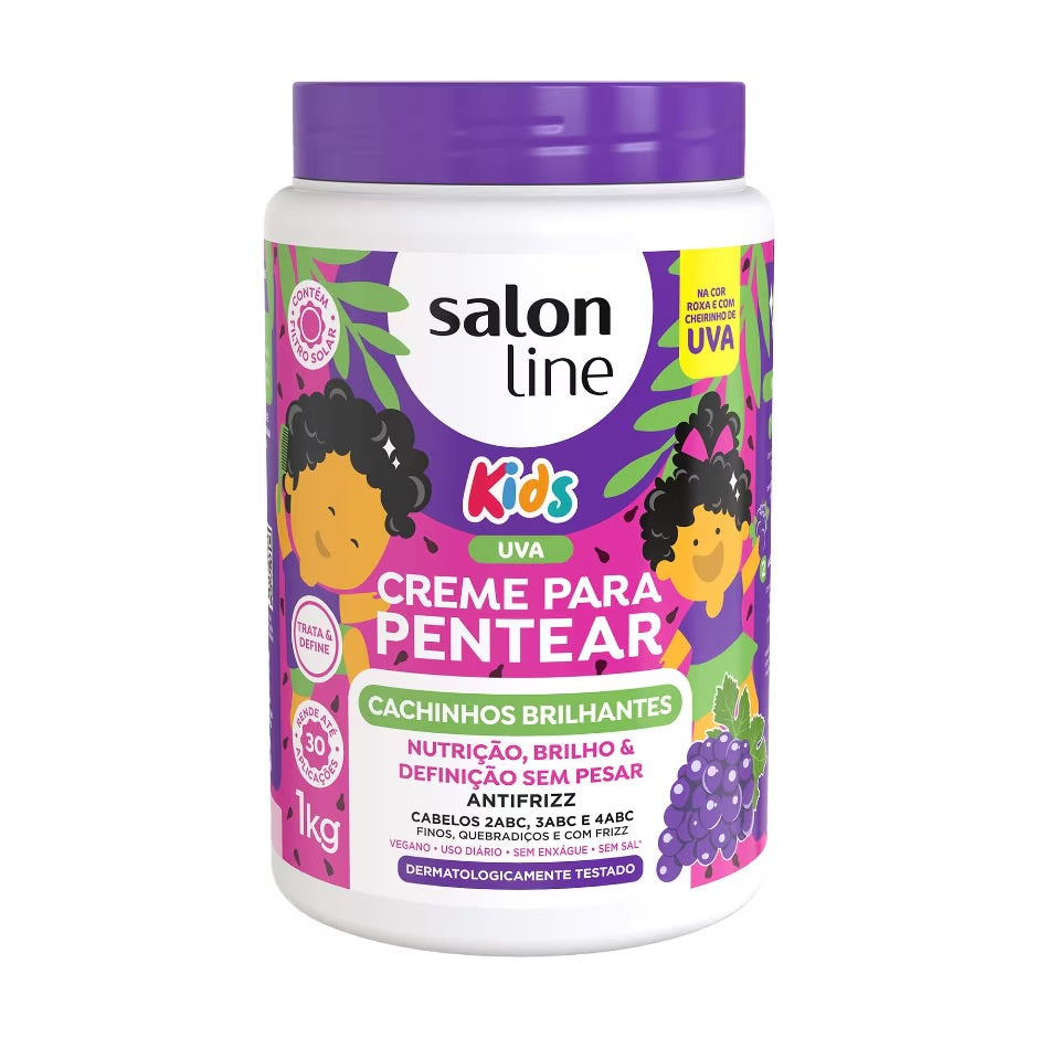 Crema para Peinar Kids Uva Salon Line 1kg