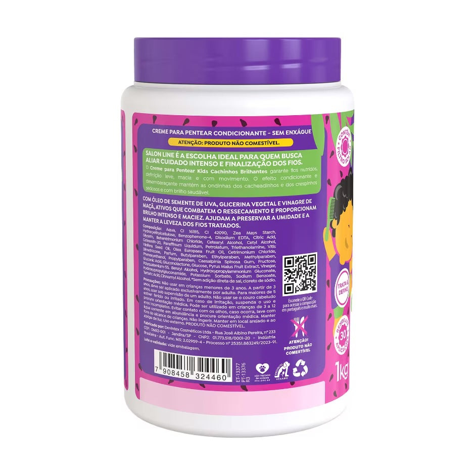 Crema para Peinar Kids Uva Salon Line 1kg