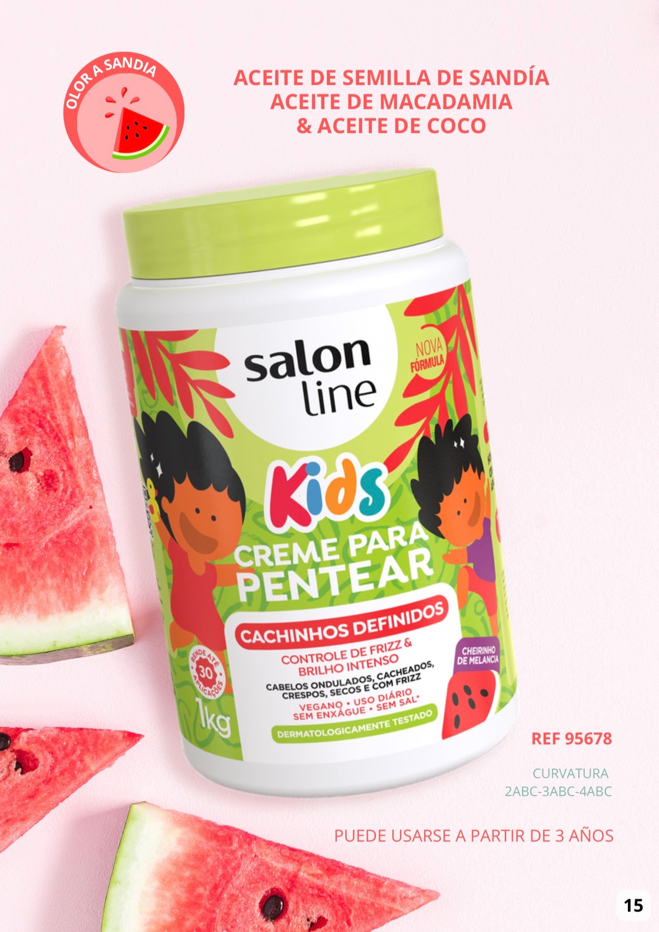 Crema para Peinar Melancia Kids Salon Line 1kg