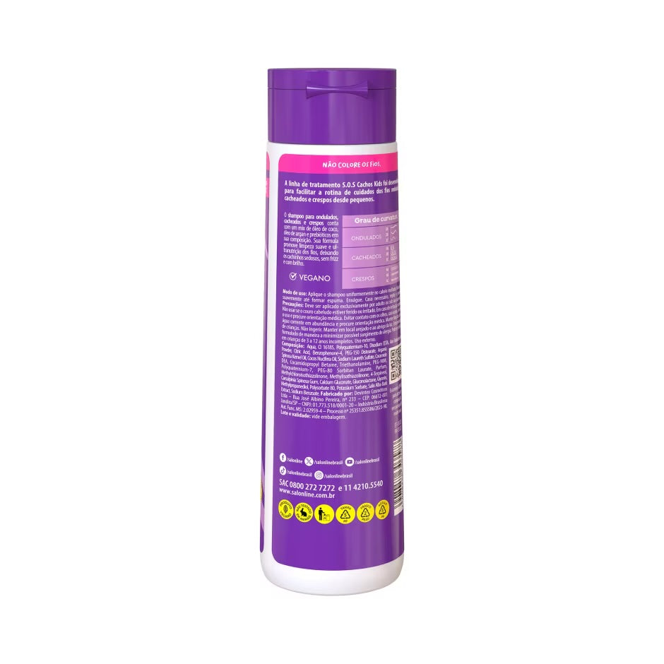 Shampoo Kids Sos Cachos Nutrición Salon Line 300ml