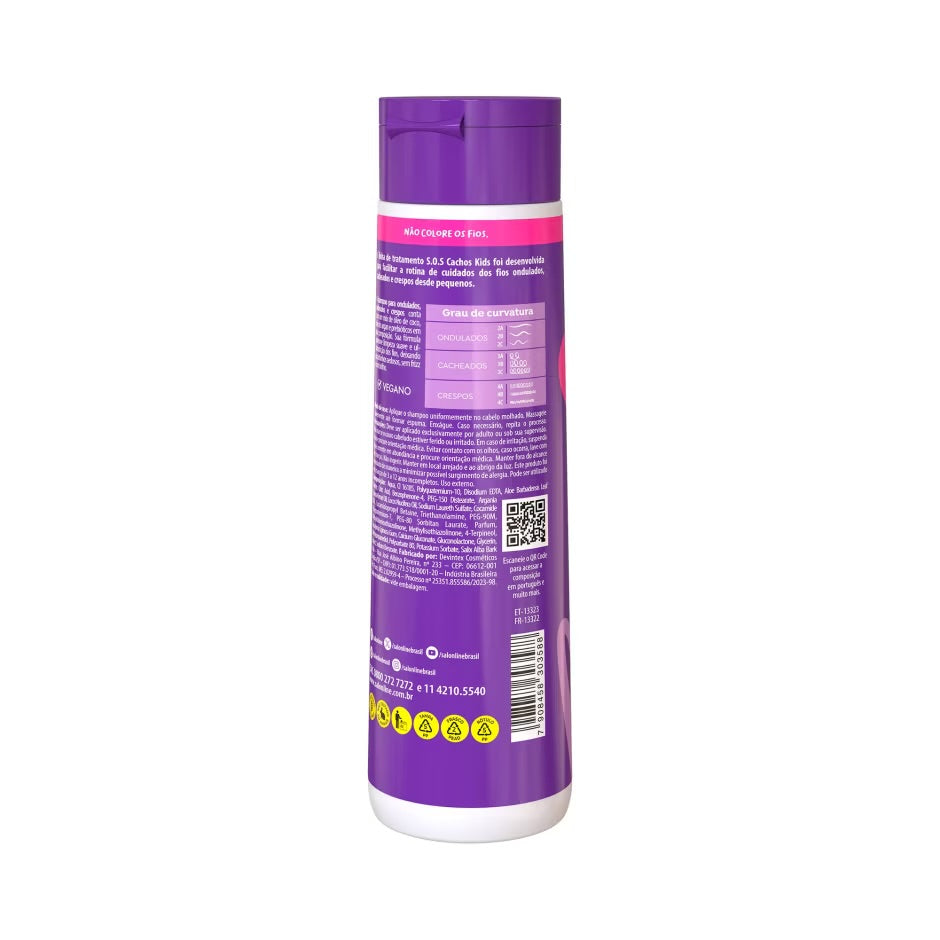 Shampoo Kids Sos Cachos Nutrición Salon Line 300ml