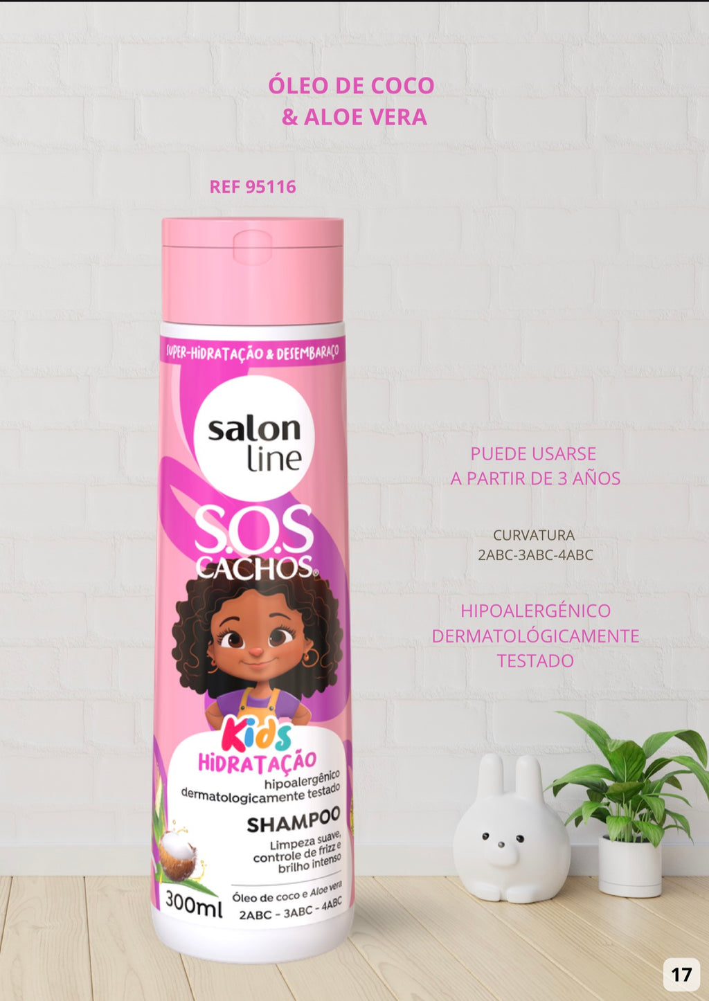 Shampoo Sos Cachos Kids Hidratación Salon Line 300ml