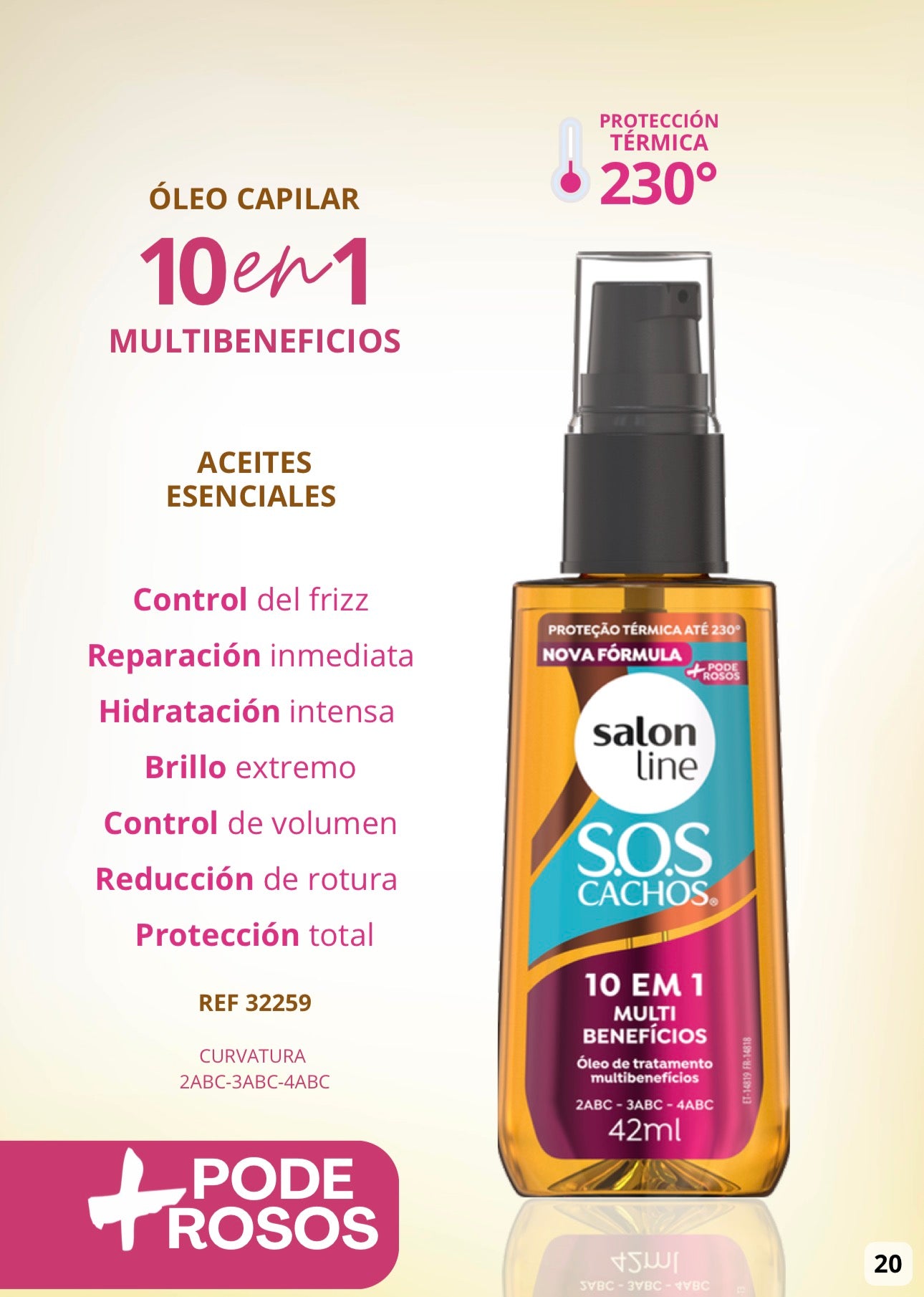 Óleo de tratamiento Salon Line+ Poderosos 10 en 1 42ml