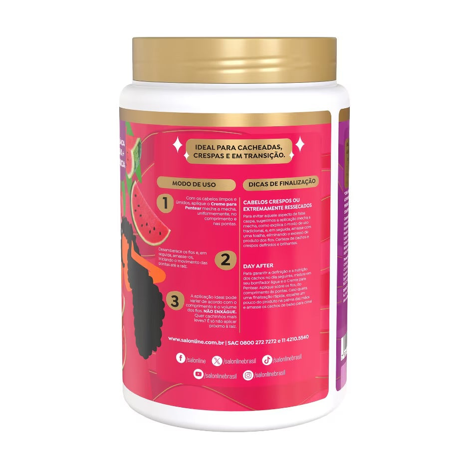 Crema para peinar Salon Line Uva + Sandía 1KG