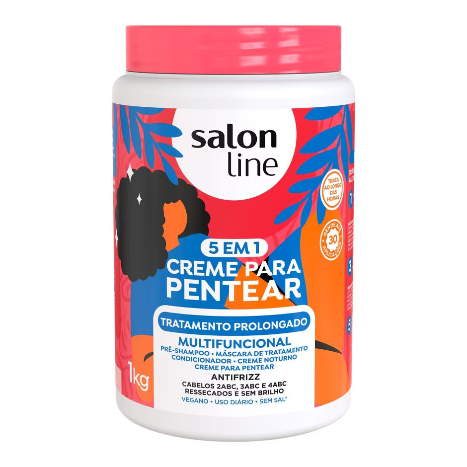 Crema para Peinar Multifuncional Tratamiento Prolongado Salon Line 1kg