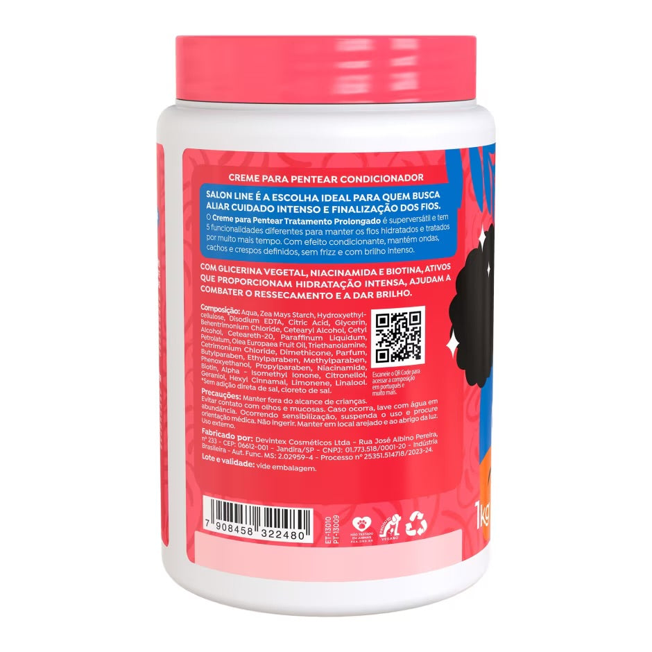 Crema para Peinar Multifuncional Tratamiento Prolongado Salon Line 1kg