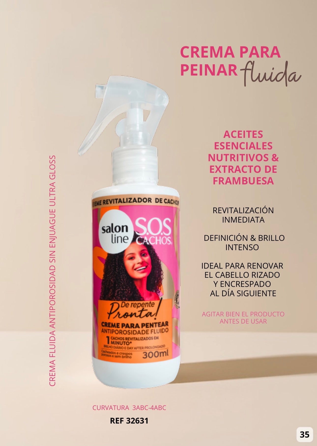 Crema para Peinar Fluidal Repente Pronta Salon Line 300ml