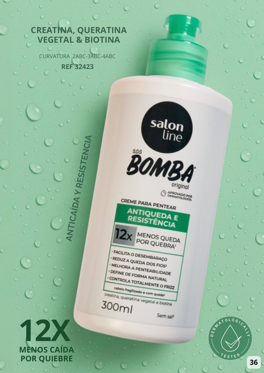 Crema para Peinar Bomba Anticaída Salon Line 300ml