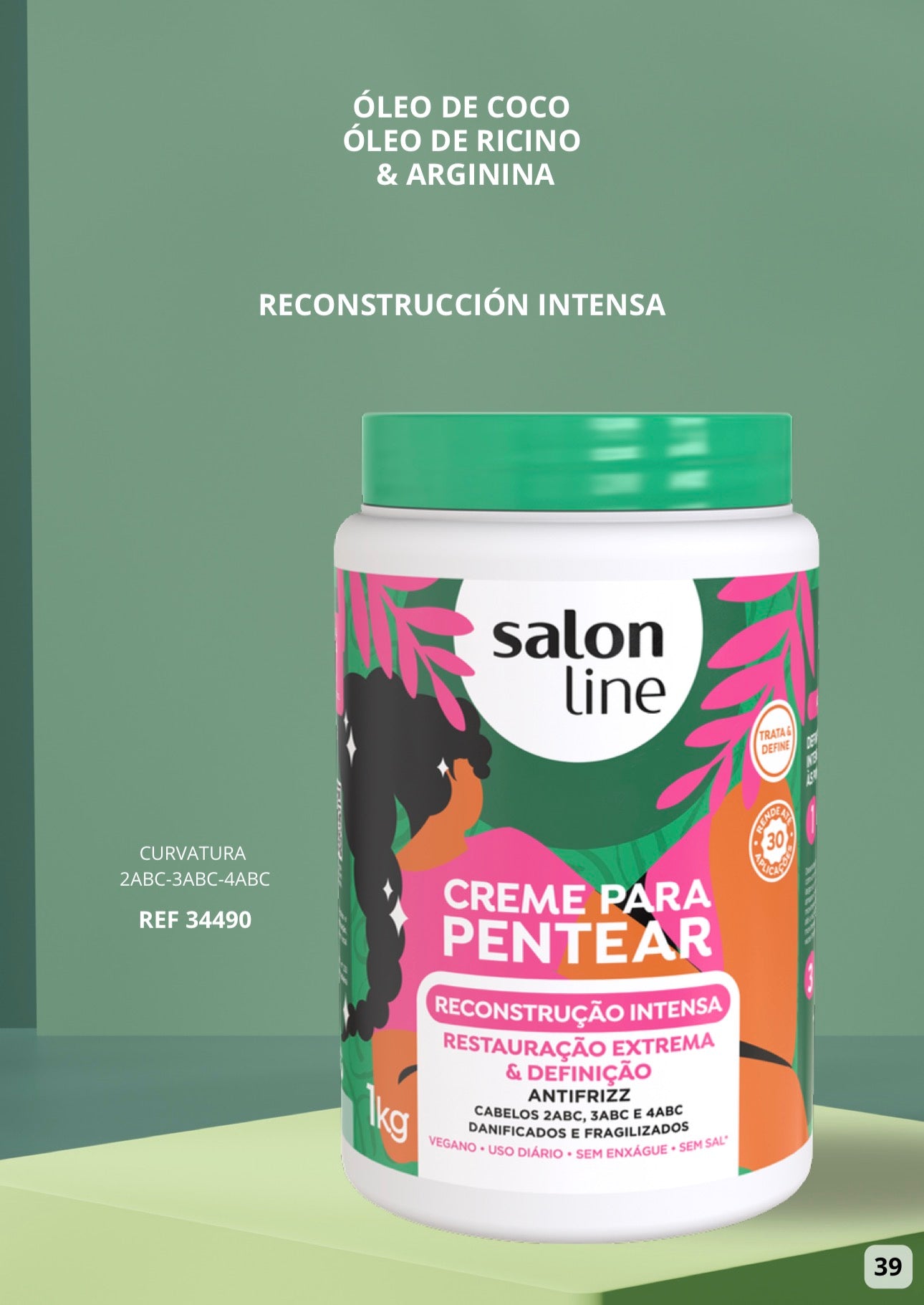 Crema para Peinar Reconstrucción Intensa Salon Line 1kg