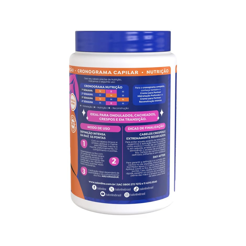 Crema para Peinar Nutrición Reparadora Salon Line 1kg