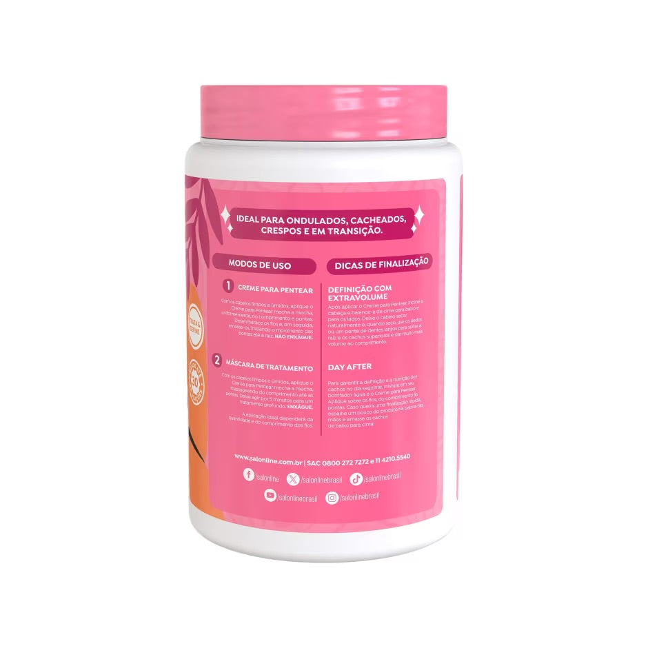 Crema para Peinar Definición Ultra Volumen Abacate Salon Line 1kg