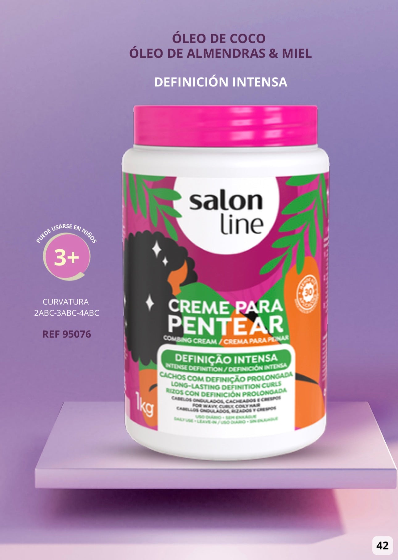 Salon Line Creme Para Pentear Definición Intensa - Vista frontal