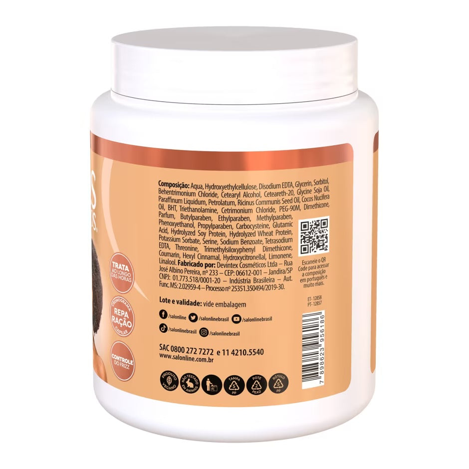 Crema para Peinar SOS Cachos Óleo Ricino Salon Line 1kg