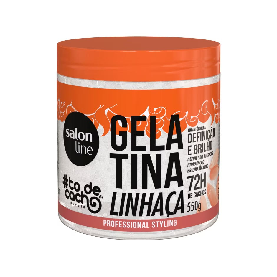 Gelatina #Todecacho Definição E Brilho Linaza Salon Line 550gr