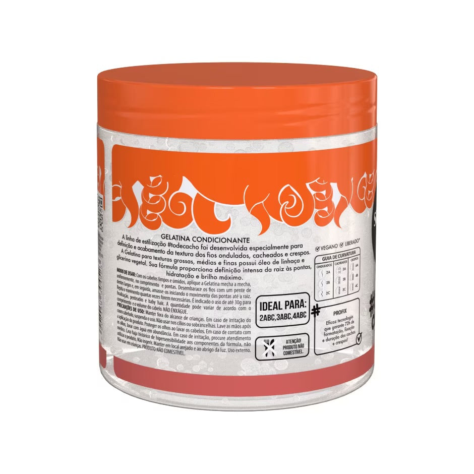 Gelatina #Todecacho Definição E Brilho Linaza Salon Line 550gr
