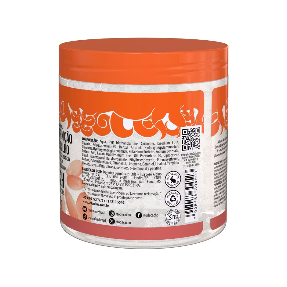 Gelatina #Todecacho Definição E Brilho Linaza Salon Line 550gr
