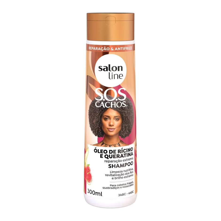 Shampoo SL SOS Cachos oleo Ricino 300ML