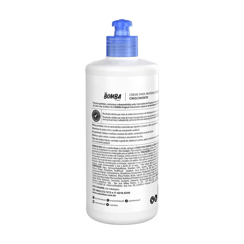 Crema para Peinar SOS Bomba Original Salon Line 500ml