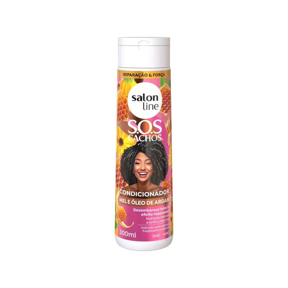 Condicionador SOS Cachos Mel e Óleo de Argan 300ml