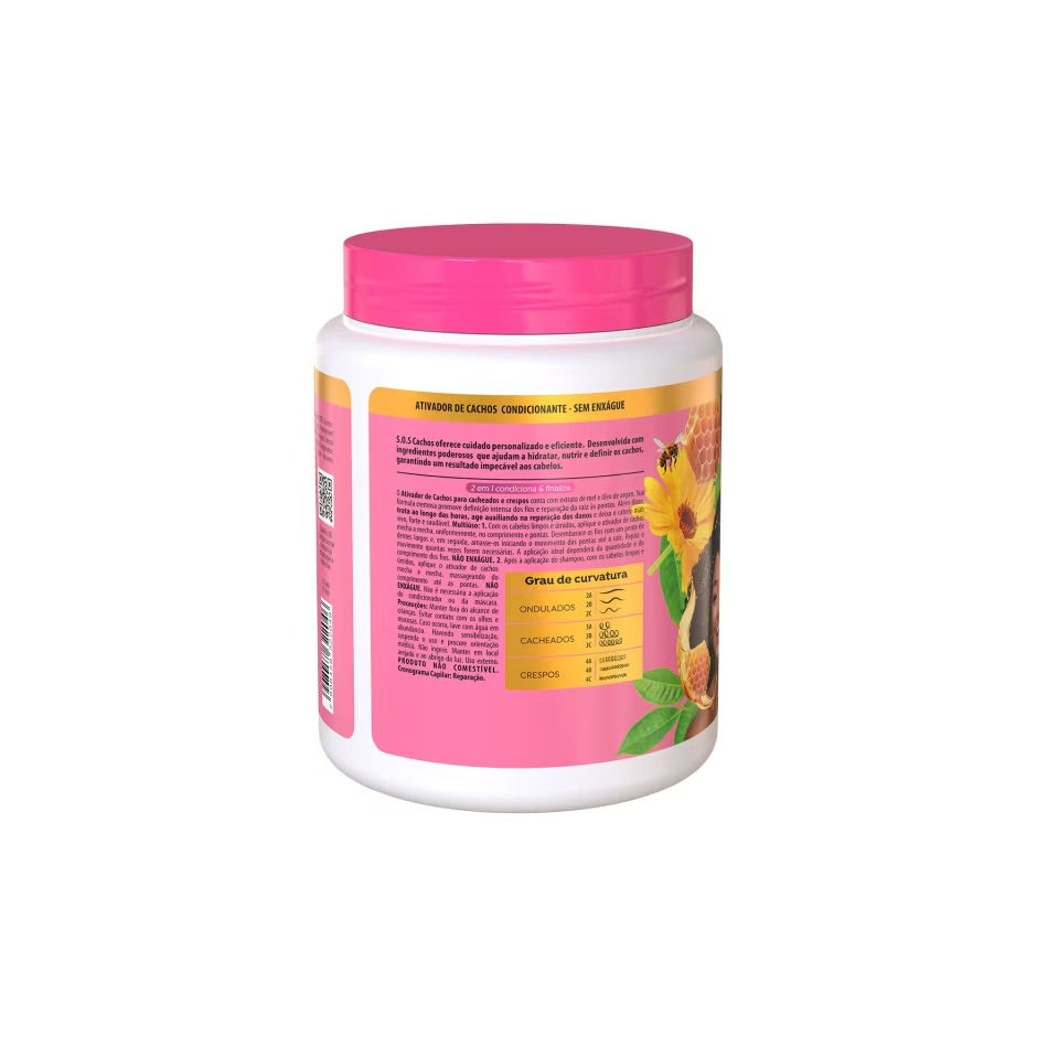 Ativador de Cachos SOS Cachos Mel e Óleo de Argan 1kg