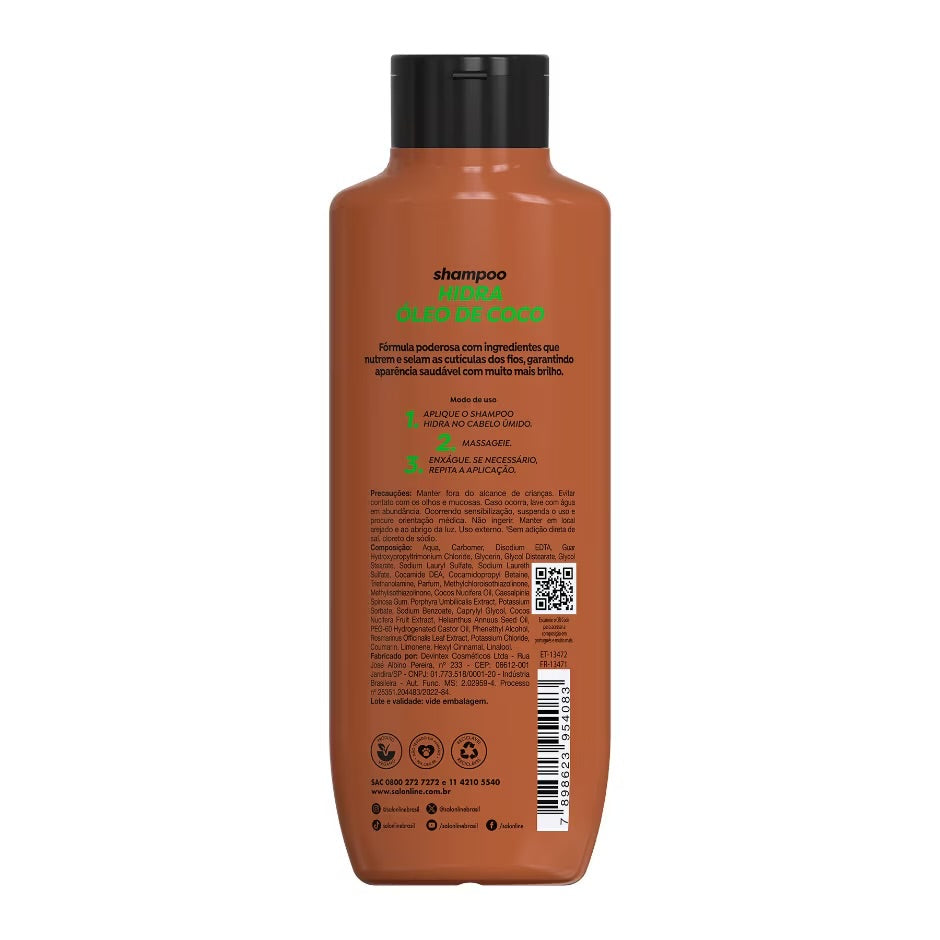 Kit Shampoo e Condicionador Hidra Óleo de Coco Salon Line 300ml