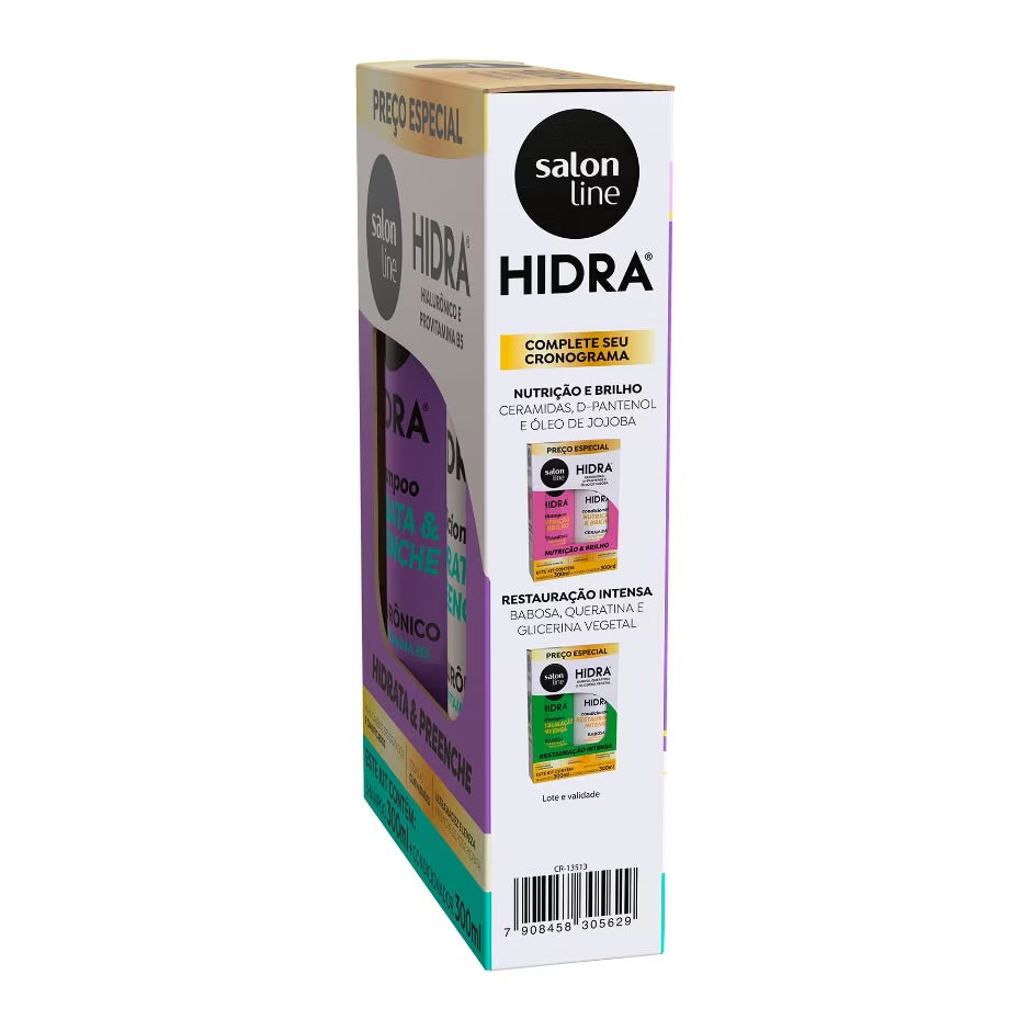 Kit Shampoo e Condicionador Hidra Hialurônico Salon Line 300ml