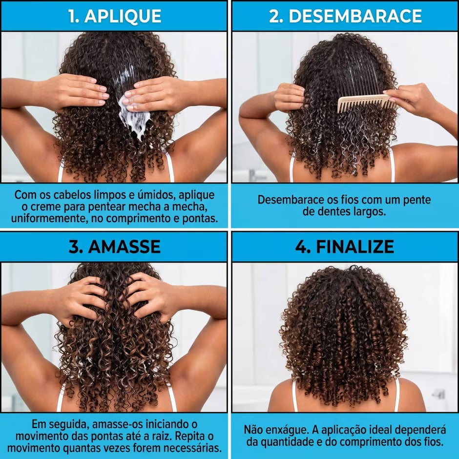 Dúo Rizos Salon Line – Creme Xô Porosidade + Gelatina Super Definición 14X