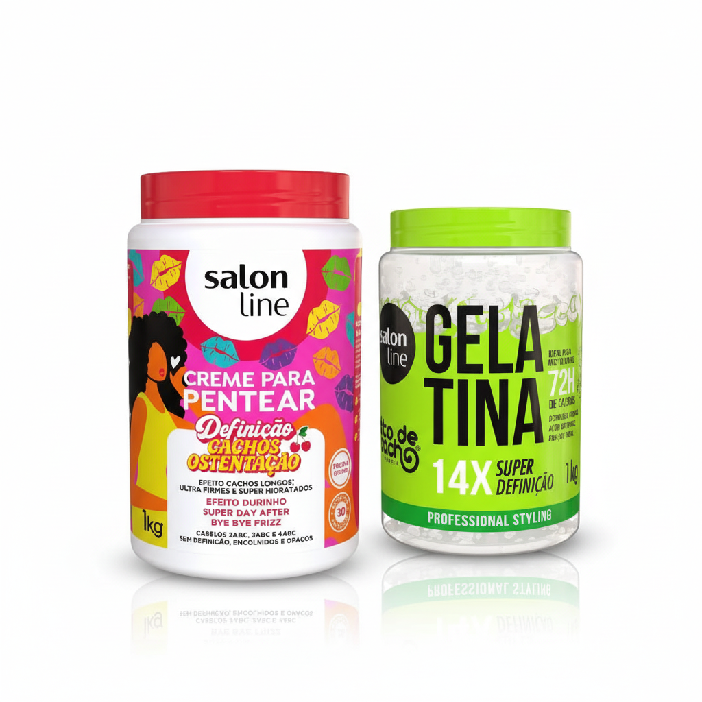 Kit Definición Cachos Salon Line - Gelatina y Crema para peinar