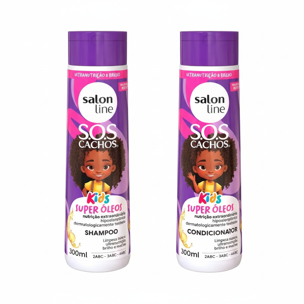 Kit SOS Cachos Nutrición Kids Salon Line - Shampoo y Acondicionador